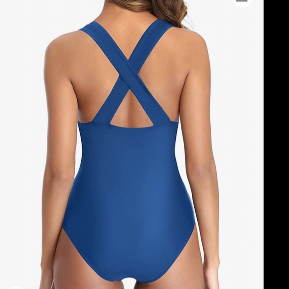 Any3 for$25🆕 Tempt Me V Neck Cross Back swimsuit size small - Picture 3 of 5